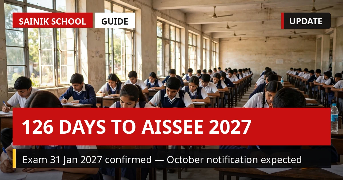 126 Days to AISSEE 2027: What to Finish Before the October Notification