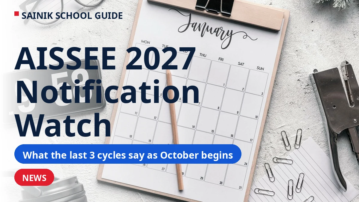 AISSEE 2027 Notification Watch: What the Last Three Cycles Tell Us as October Begins