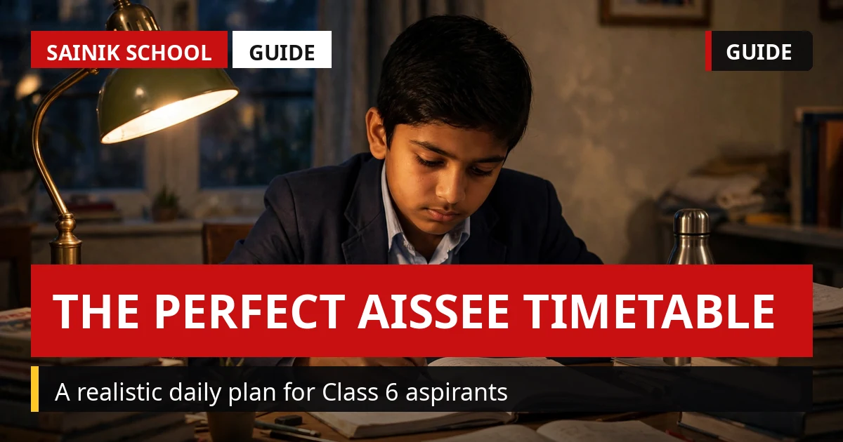 The Perfect Daily Timetable for AISSEE Class 6 Preparation