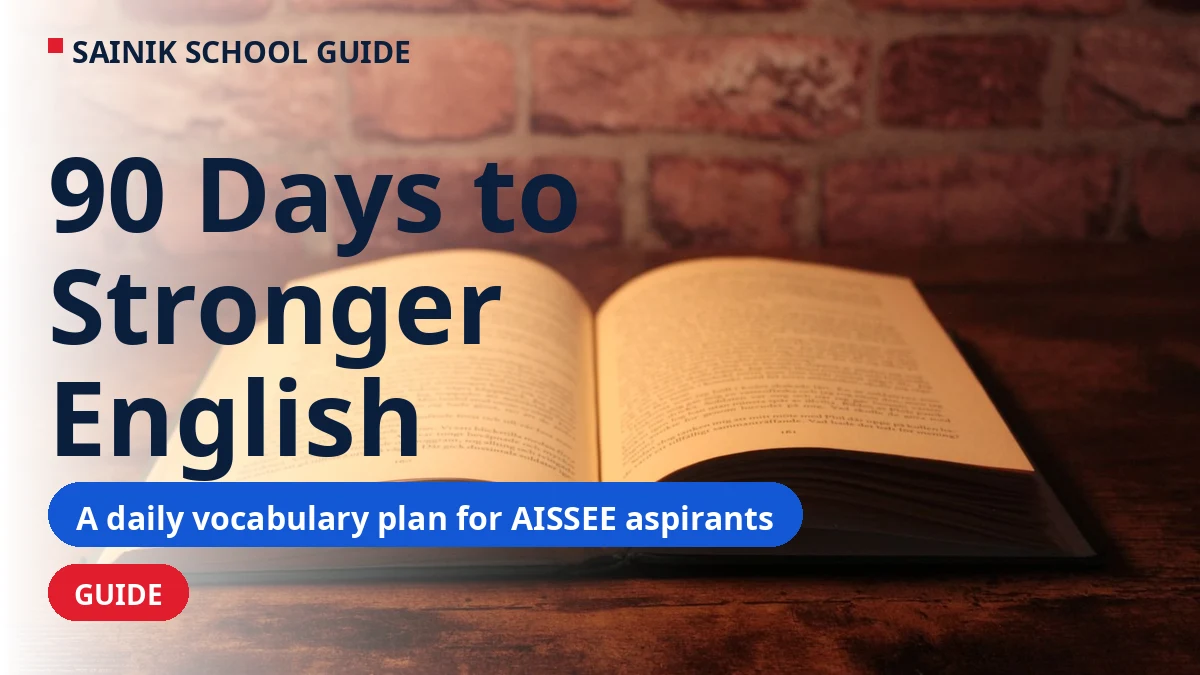 How to Build Vocabulary for AISSEE English in 90 Days: A Daily Plan That Actually Works