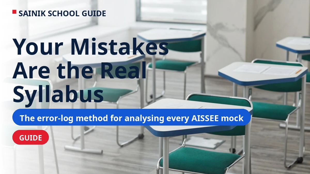 How to Analyse Your Mock Test the Right Way: The Error-Log Method for AISSEE 2027