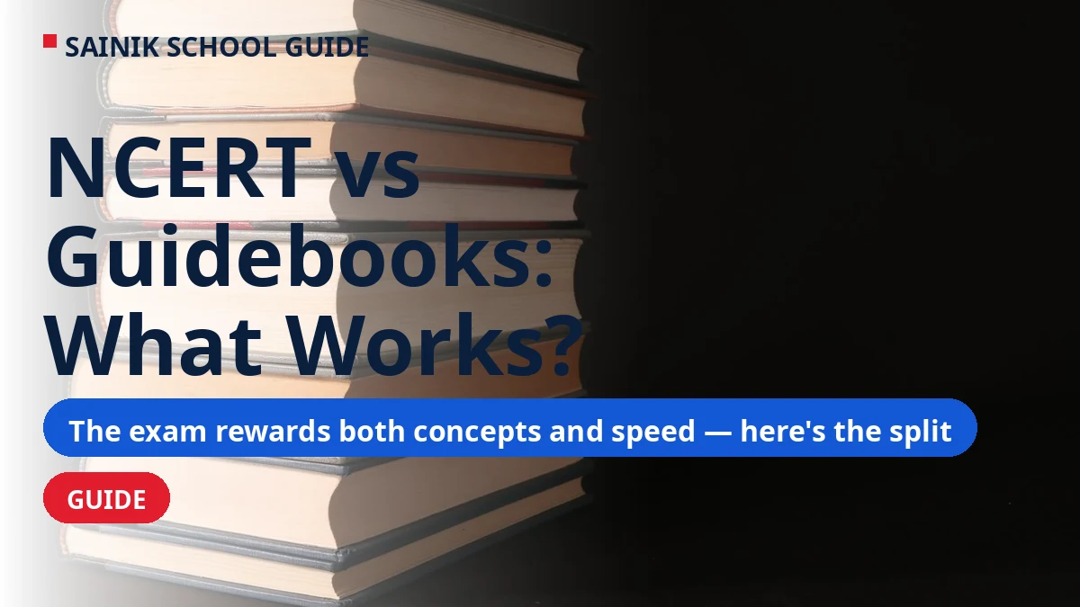 NCERT vs Guidebooks for AISSEE: What Actually Works