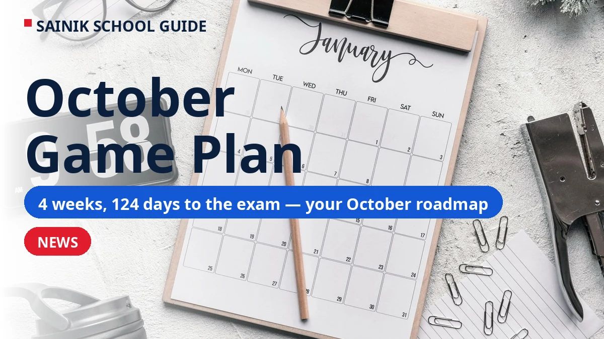 124 Days to AISSEE 2027: Your 4-Week October Game Plan (Starts Thursday)