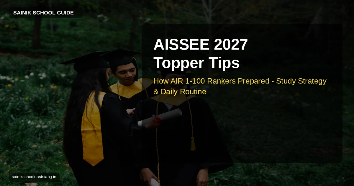 AISSEE 2027 Topper Tips: How AIR 1-100 Rankers Prepared — Study Strategy & Daily Routine