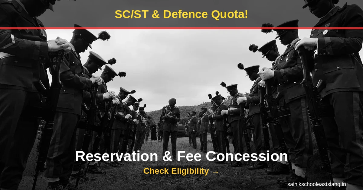 Sainik School SC/ST/OBC & Defence Quota 2027: Reservation, Fee Concession & Documents
