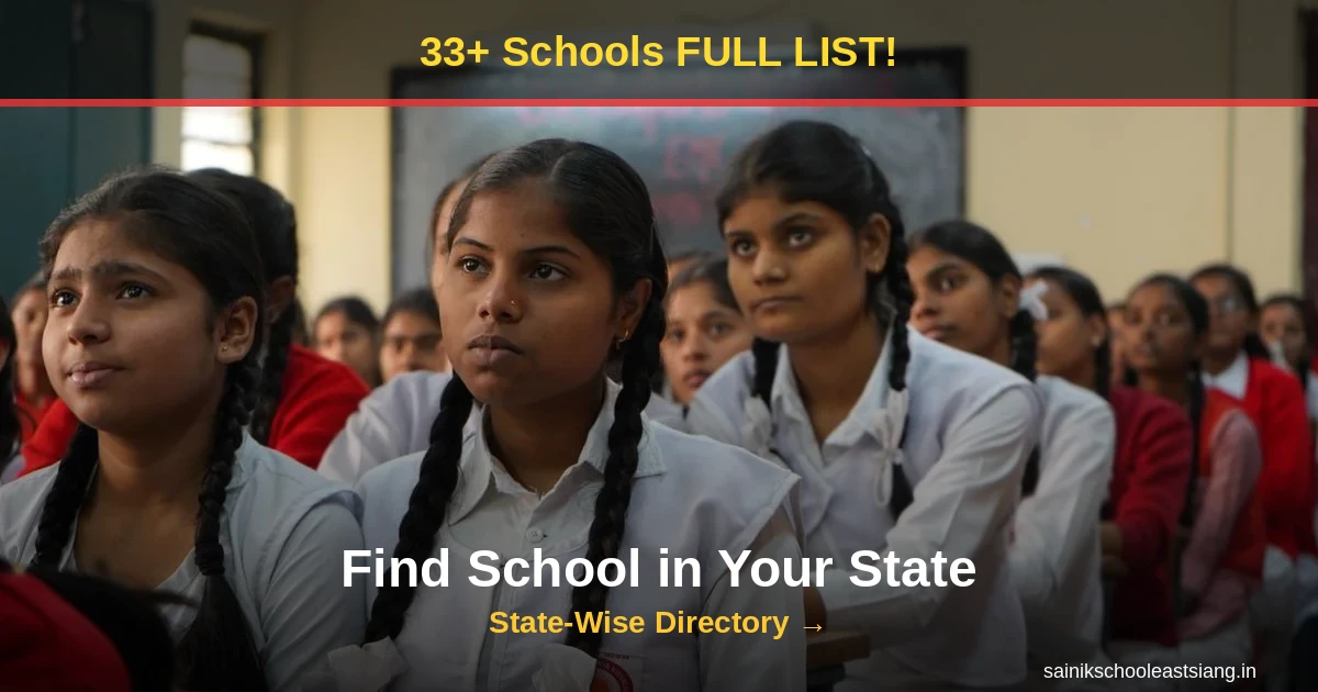 All Sainik Schools in India 2027: Complete State-Wise Directory with Fees, Seats & Contact Details