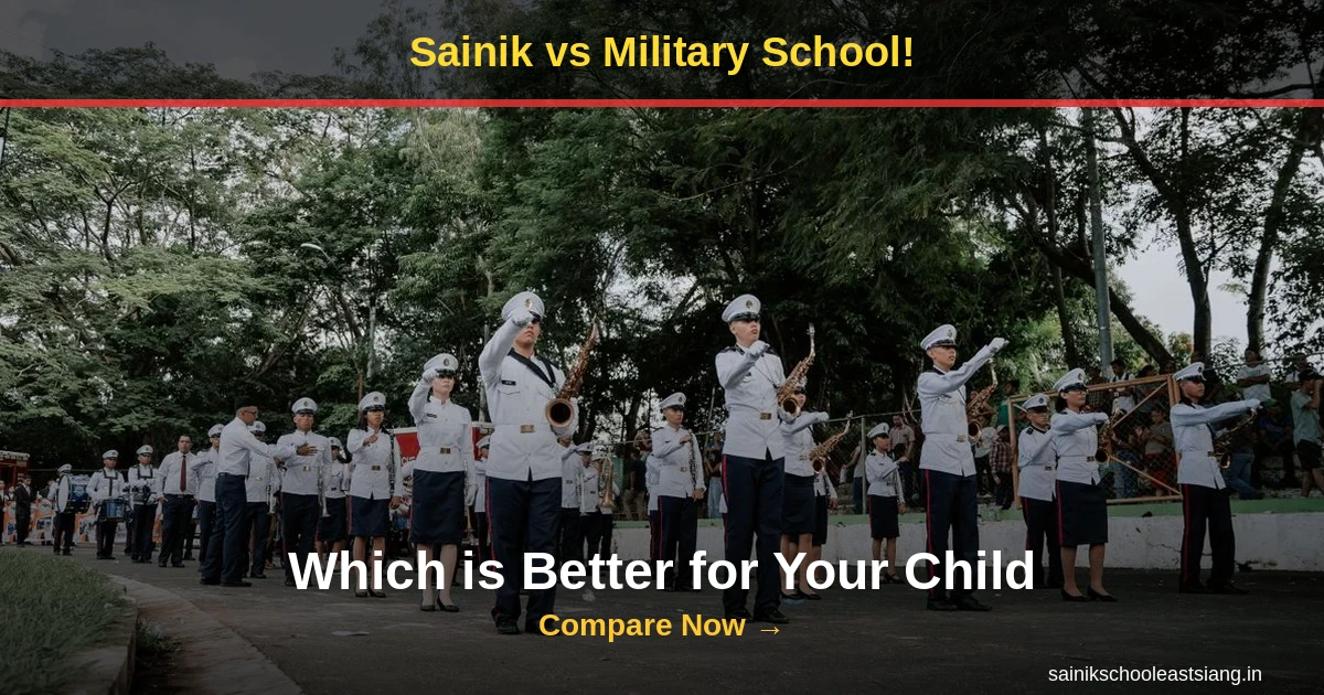 Sainik School vs Military School (RMS) 2027: Complete Comparison — Fees, NDA Rate, Eligibility & Which Is Better